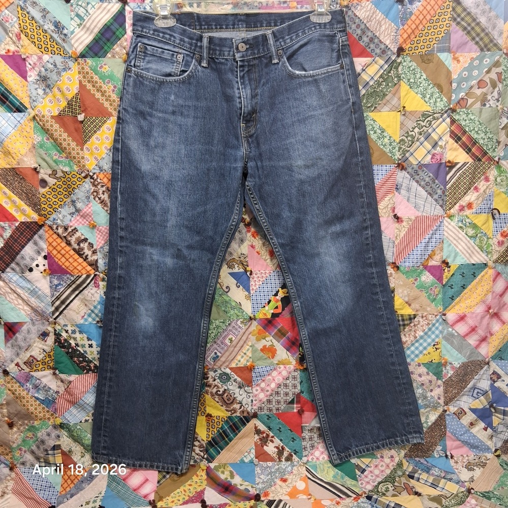 Levi 559 Blue Jeans Men 33x30 Relaxed Fit Straight Leg Mid Rise Denim Pants